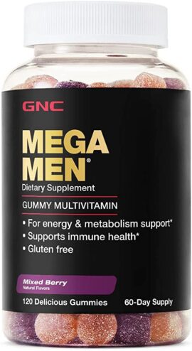 GNC Mega Men Gummy Multivitamin – Mixed Berry: Gummy Vitamins With Serious Benefits—And Serious Flavor